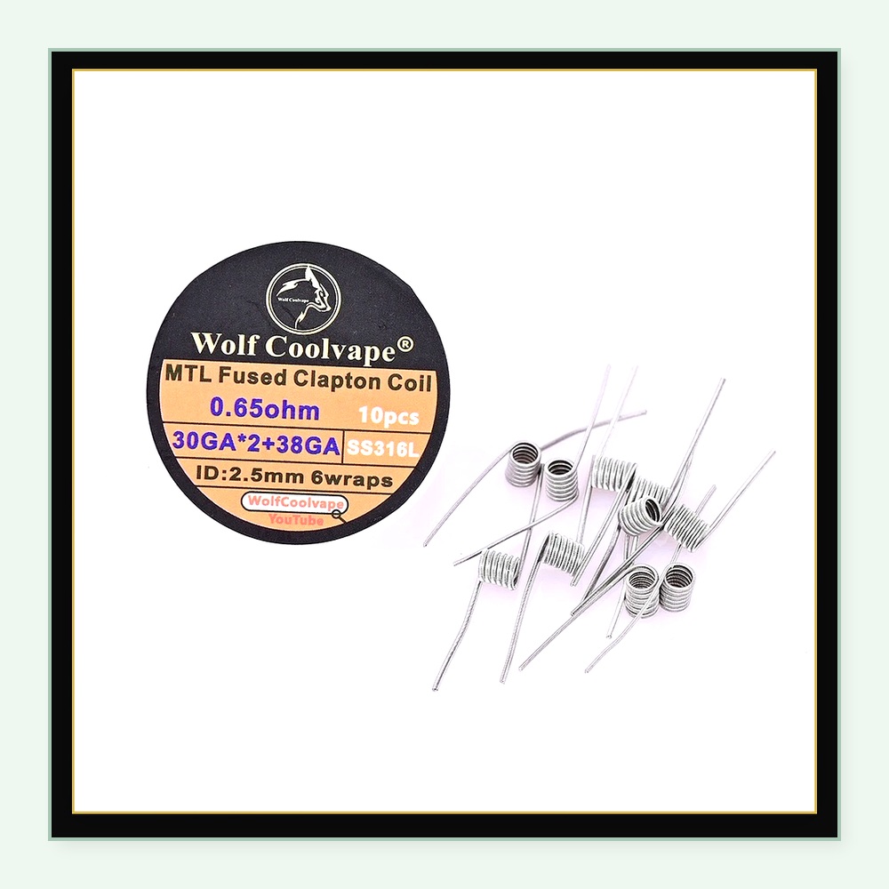 10pcs Wolfcoolvape MTL Fused C - Vape Coil Replacement 评论和价格