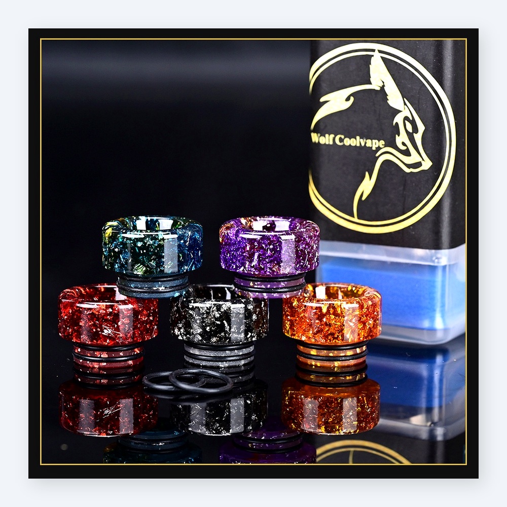 5pcs Wolfcoolvape 810 Drip Tip - Drip Tip Resin 评论和价格