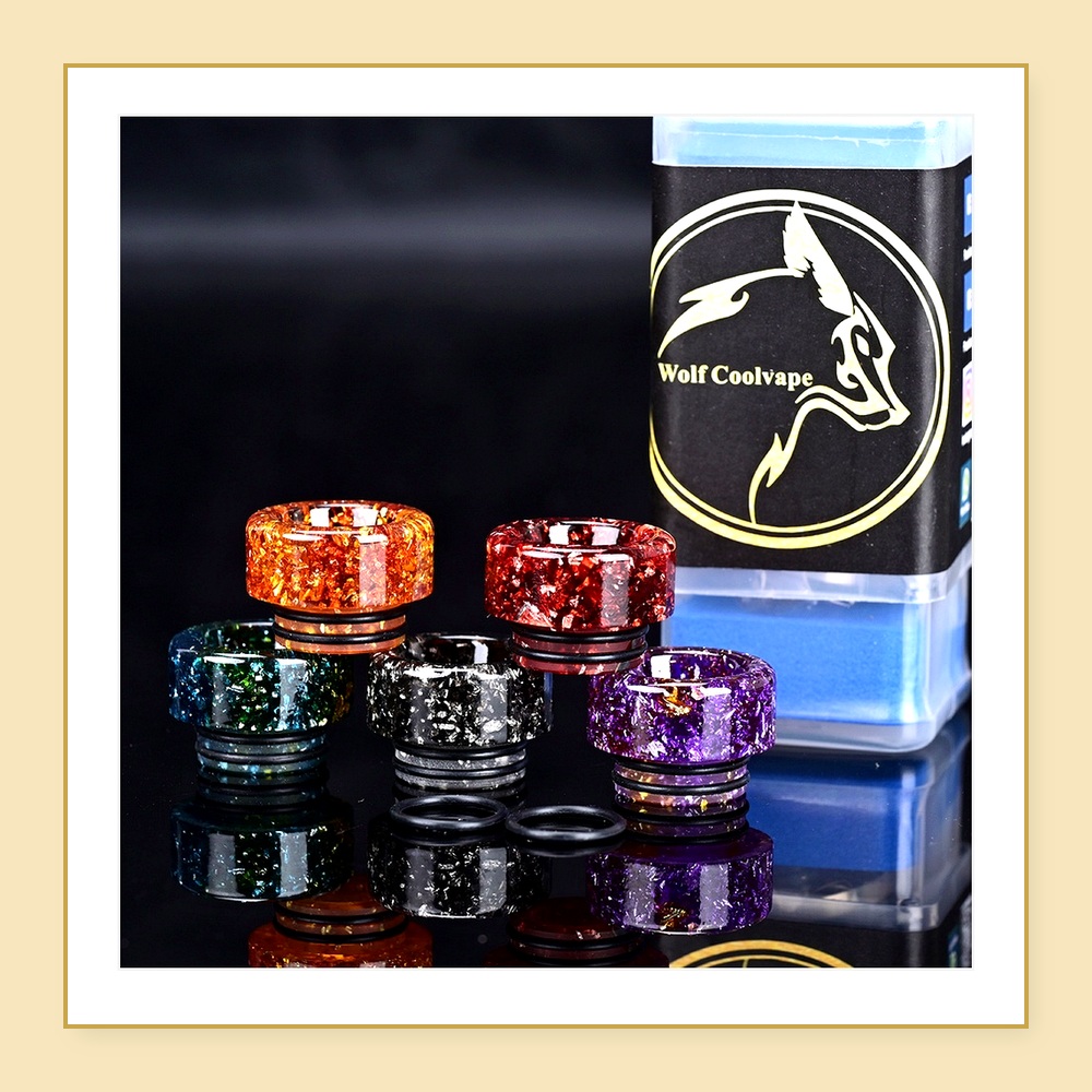 5pcs Wolfcoolvape 810 Drip Tip - Drip Tip Resin 评论和价格