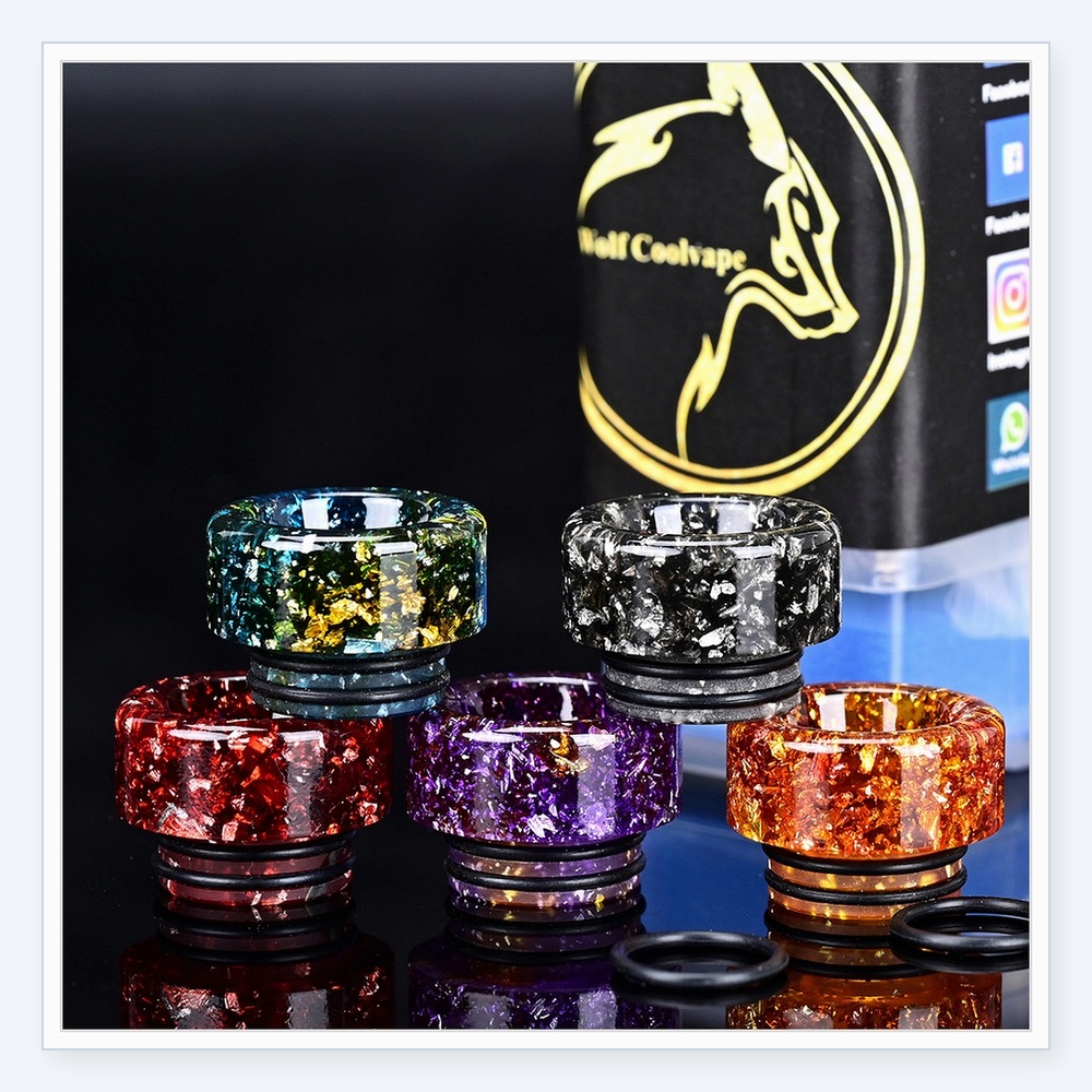 5pcs Wolfcoolvape 810 Drip Tip - Drip Tip Resin 评论和价格