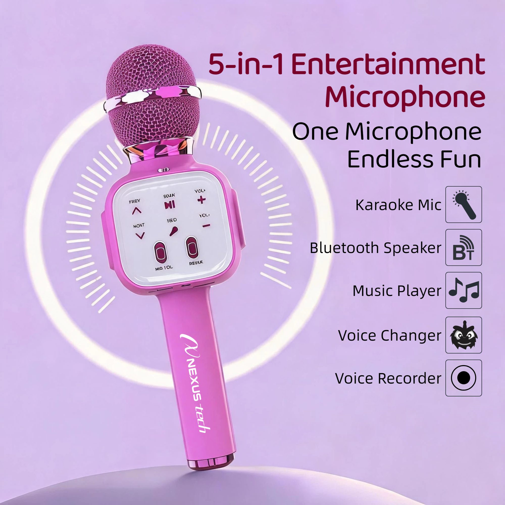 Wireless Bluetooth 5.2 Karaoke - Shure Mic Sm58 评论和价格