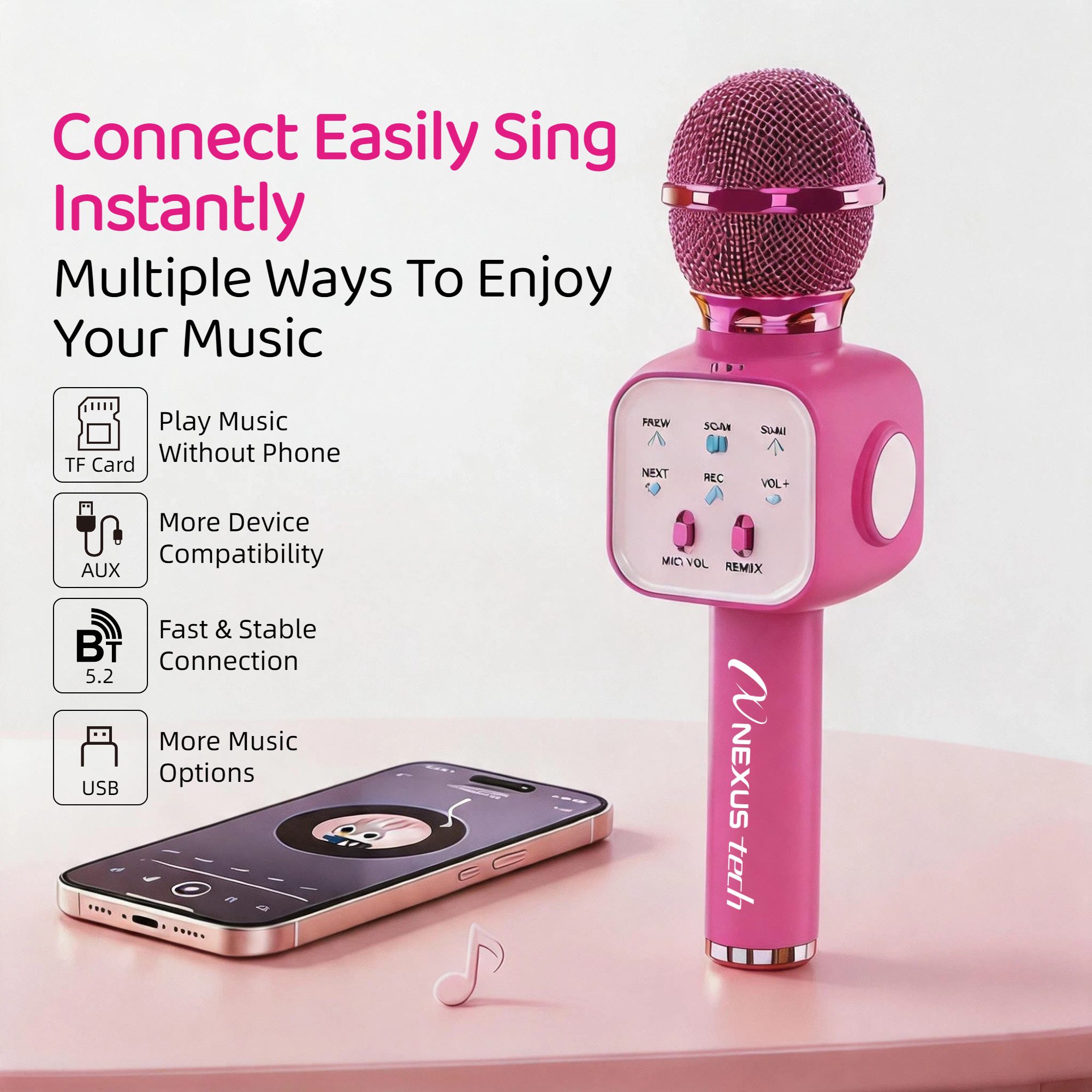Wireless Bluetooth 5.2 Karaoke - Shure Mic Sm58 评论和价格