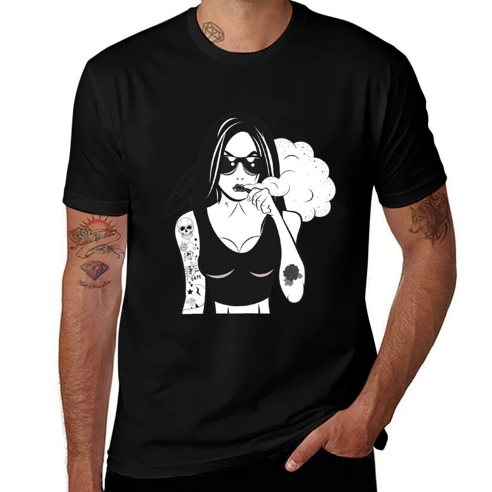 Vape Girl T-Shirt Quick Dry Tr - Quick Vape 评论和价格