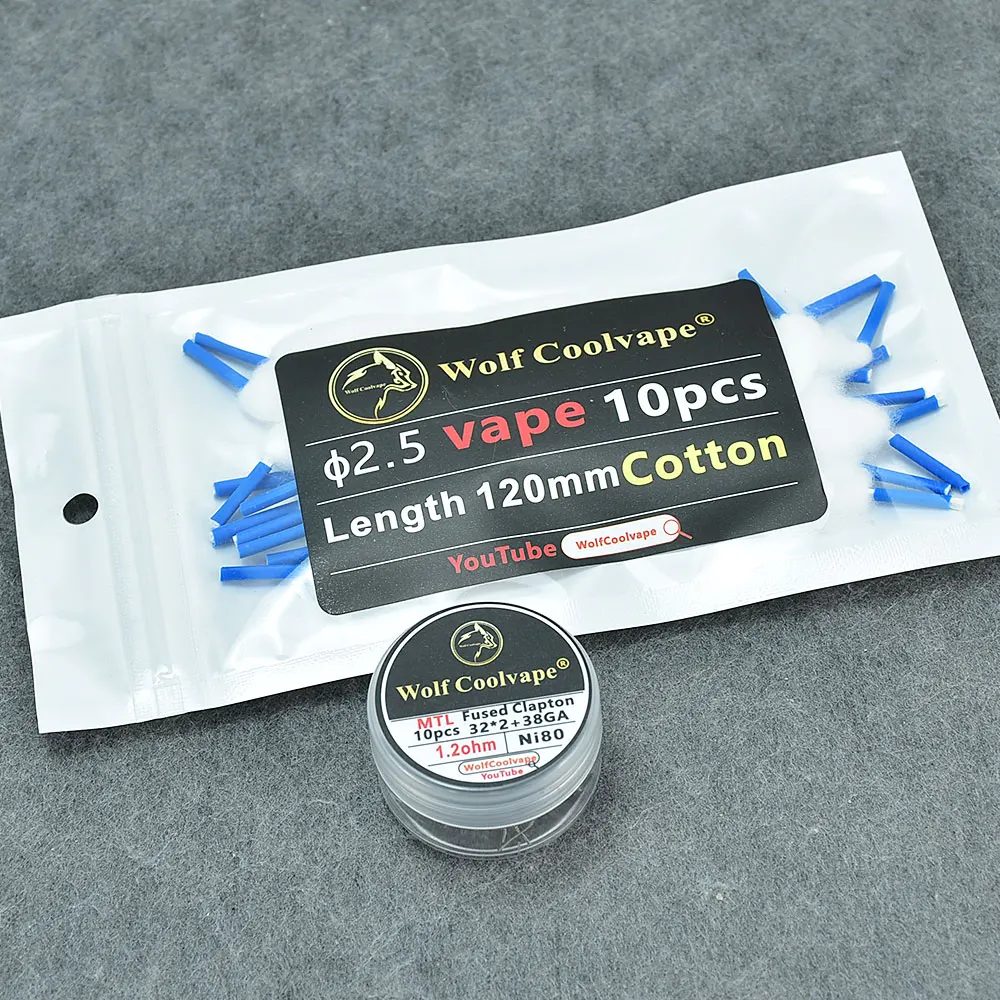 Wolfcoolvape NI80 Pre-Built He - Vape Coil Replacement 评论和价格